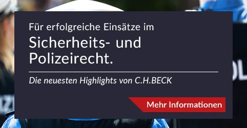 Banner C.H.BECK Sicherheits und Polizeirecht