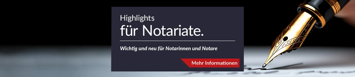 Banner Literatur Notarrecht C.H.BECK