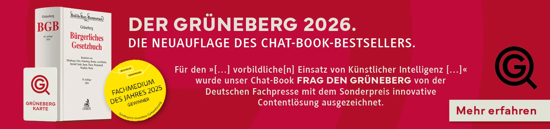 Grüneberg BGB Chat-Book 2026