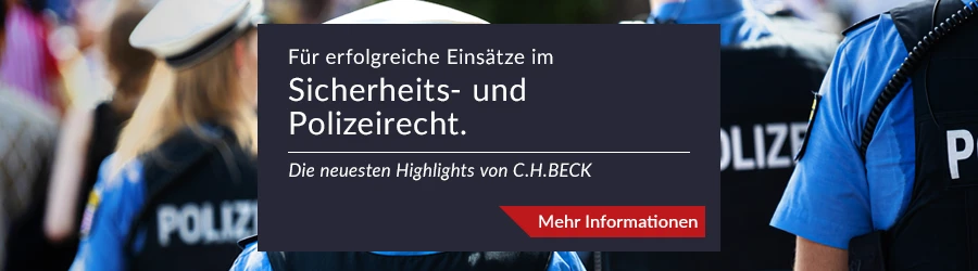 Banner C.H.BECK Sicherheits und Polizeirecht