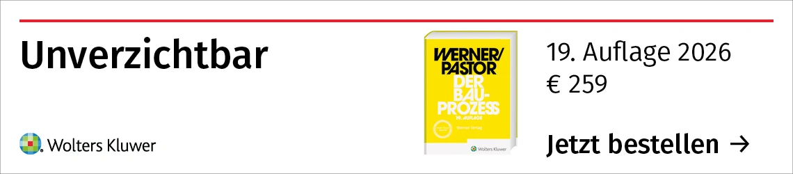 Banner Werner/Pastor Bauprozess